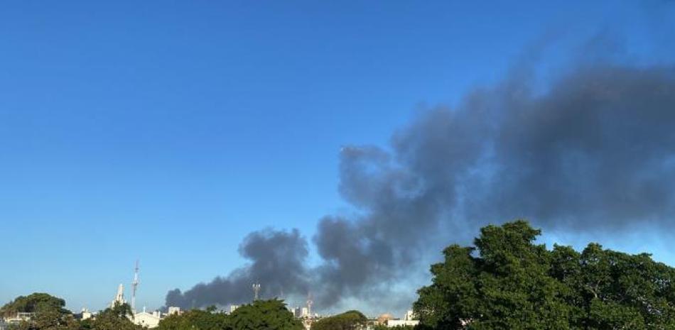 Incendio de gomera en El Almirante. Fotos: LD.
