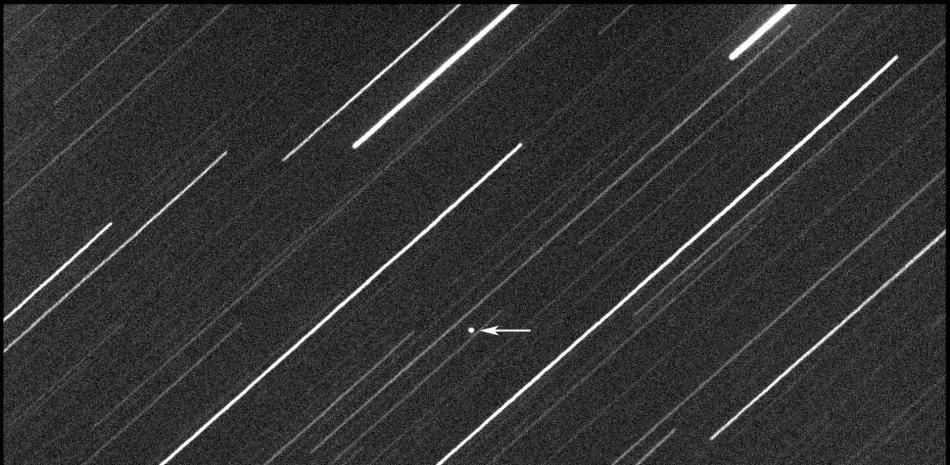 Asteroide 2023 BU.

Foto: THE VIRTUAL TELESCOPE PROJECT 2.0