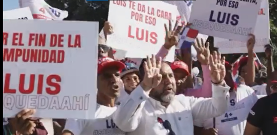 Genao apoyando la reelección. / Captura video