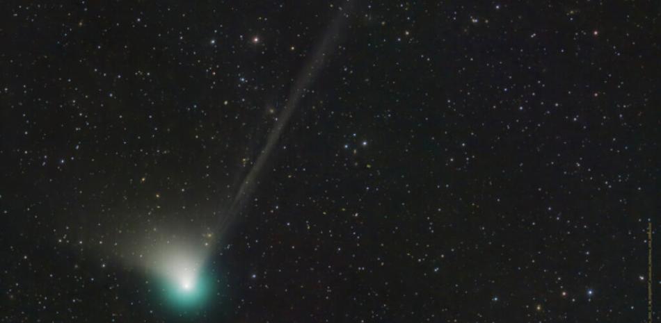 Foto proporcionada por Dan Bartlett que muestra el cometa C/2022 E3 (ZTF) el 19 de diciembre de 2022.

Foto: Dan Bartlett vía AP