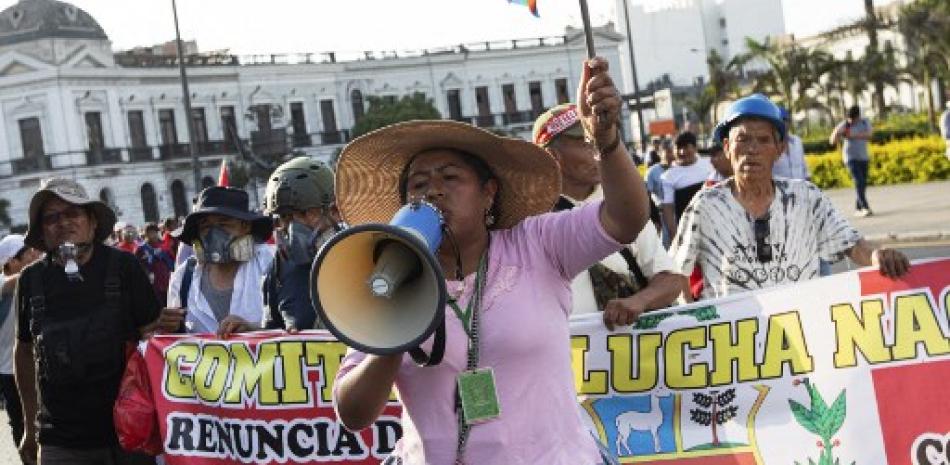 Protestas anticorrupción en Perú. AFP