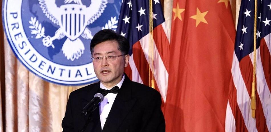 El ministro de Exteriores chino, Qin Gang, durante su etapa como embajador de China en Estados Unidos- Europa Press.