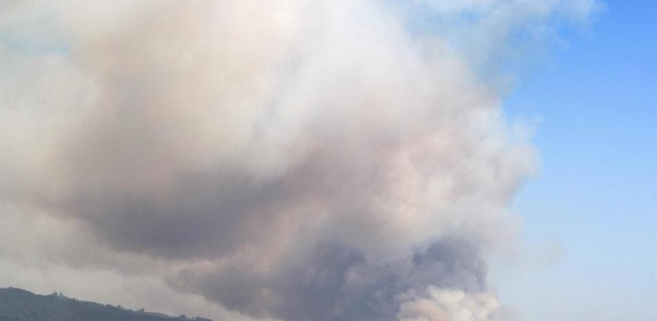 Incendio en Santa Juana, Chile. AFP