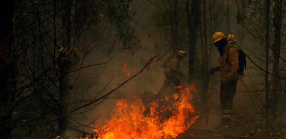 Incendio forestal en Chile. AFP
