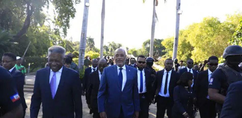 El primer ministro Ariel Henry luego de una ceremonia en Puerto Príncipe, el 18 de noviembre de 2022. AP