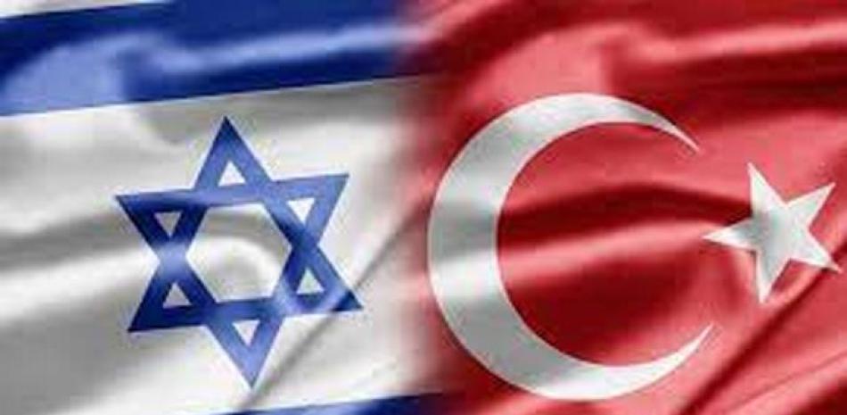 Bandera de Turquía e Israel