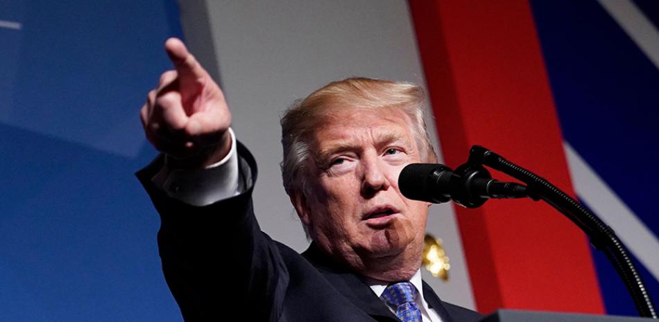 Donald Trump, elegido presidente en 2016, es el principal republicano en la carrera por la presidencia, ya que se postula para un segundo mandato. Crédito: Mandel Ngan/AFP/Getty Images