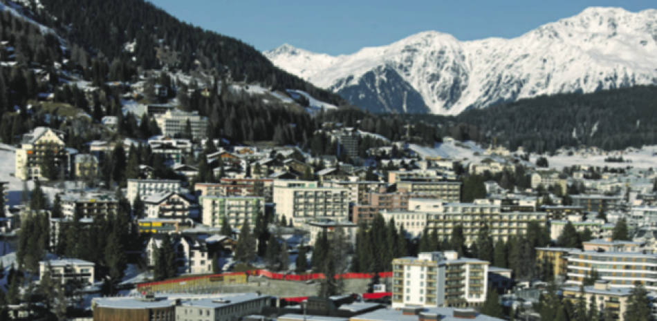 La ciudad de Davos, Suiza.