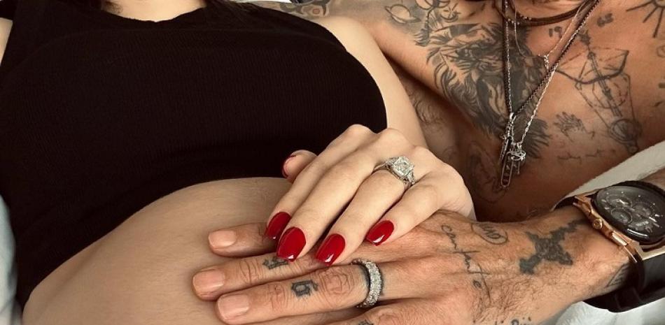 Foto publicada por Nadia Ferreira donde anunció su embarazo.