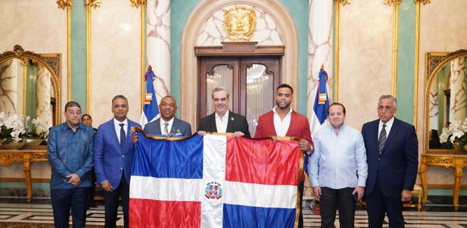 Nelson Cruz durante su visita al Palacio Nacional. Fotos: Raúl Asencio.