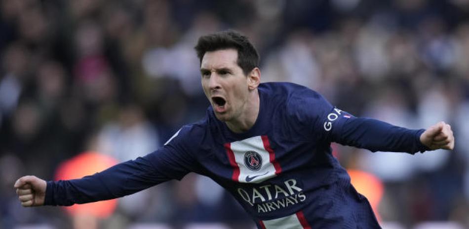 Lionel Messi celebra el gol que marcò y que le otorgò la victoria al PSG con marcador de 4-3