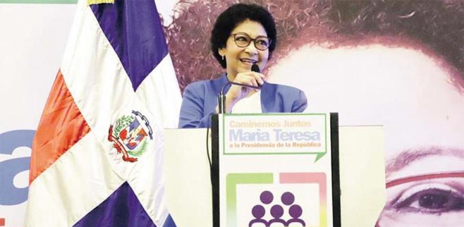 María Teresa Cabrera confía en el apoyo de un conjunto de organizaciones. LISTÍN DIARIO