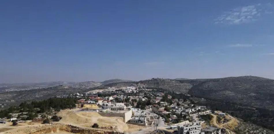 Vista del asentamiento judío Eli, en Cisjordania, el martes 14 de febrero de 2023.  AP