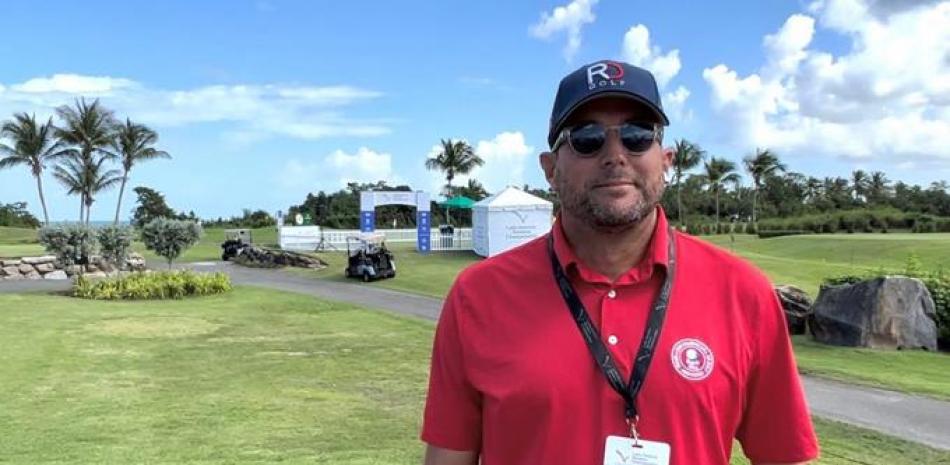 Enrique Valverde en Puerto Rico durante su entrevista para el programa de TV Fiebre de Golf Premium.