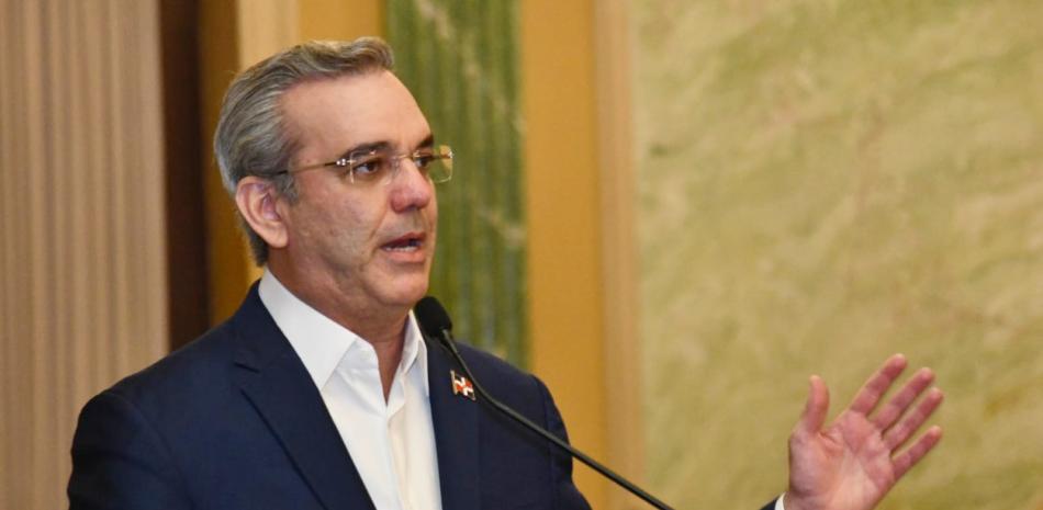Presidente Luis Abinader durante discurso en el Palacio Nacional / José Alberto Maldonado / LD