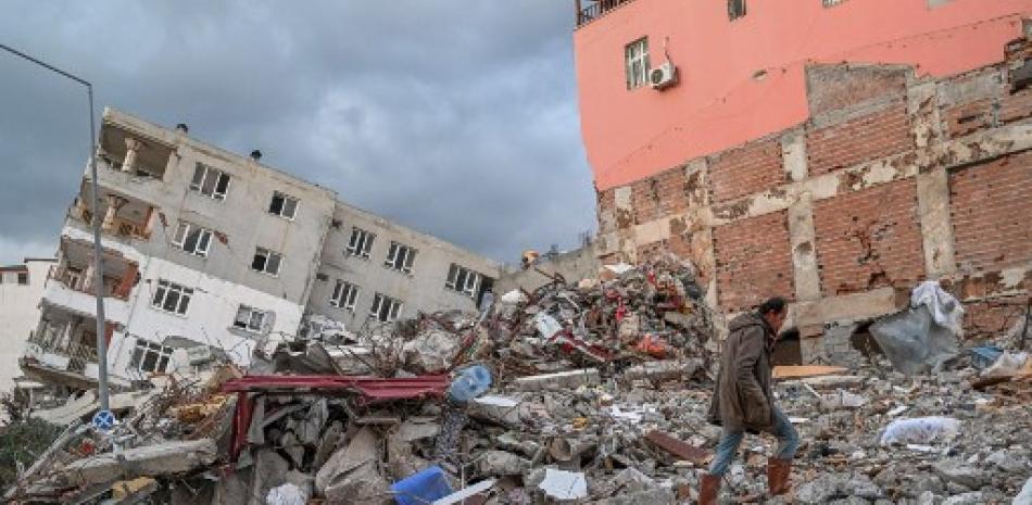 Remanentes del terremoto en Turquía. AFP
