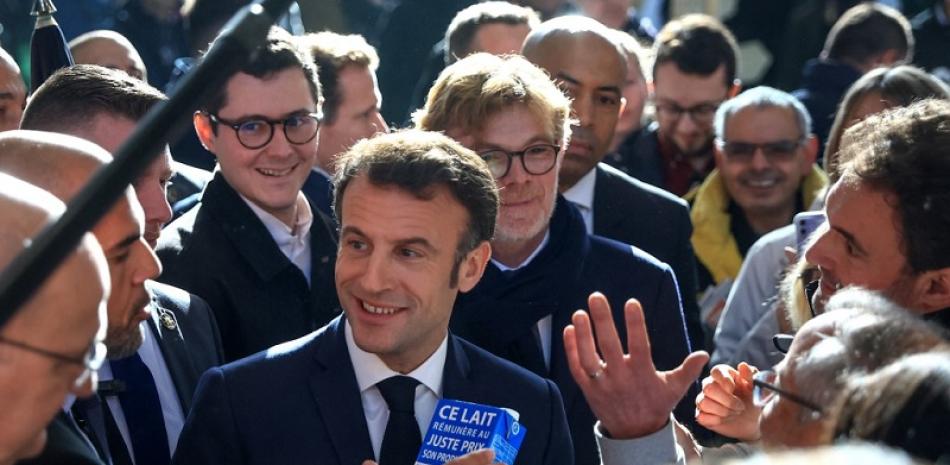 El presidente francés, Emmanuel Macron. Foto de AFP