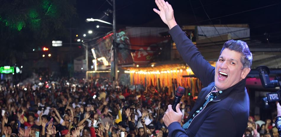 Eddy Herrera durante una de las presentaciones.