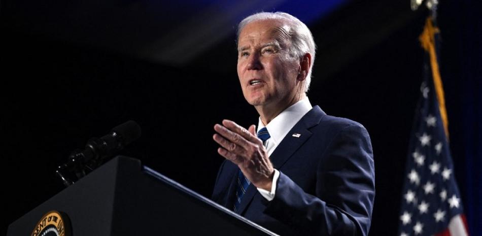 Presidente de los Estados Unidos, Joe Biden. Foto de AFP