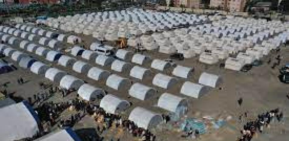 Refugiados del terremoto de Turquía