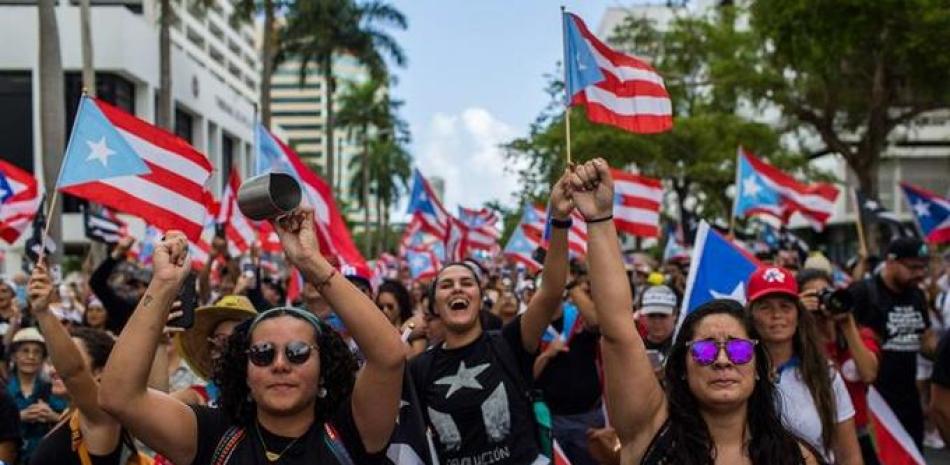 Imagen de archivo de la lucha feminista en Puerto Rico.