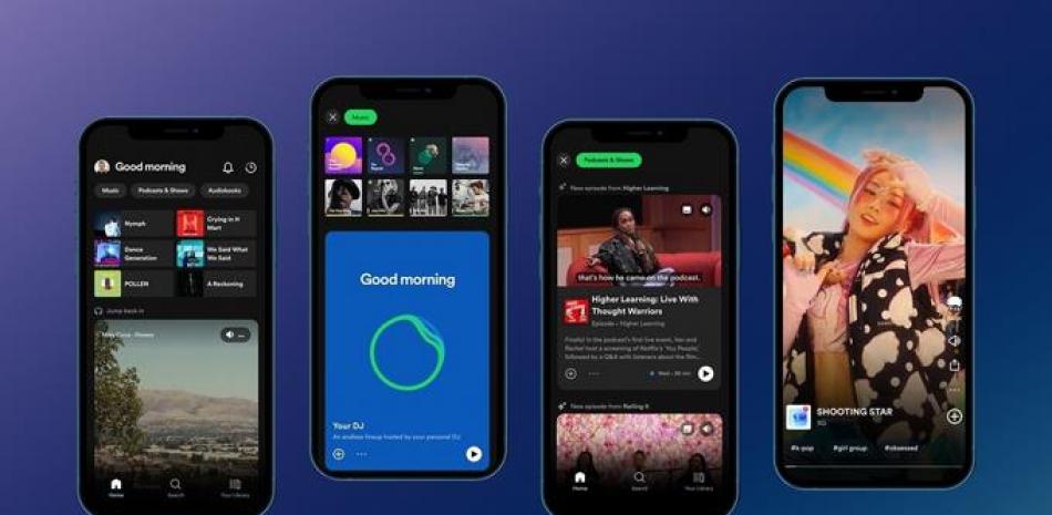Nuevo diseño de interfaz de Spotify con nuevas funciones.

Foto: SPOTIFY