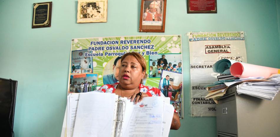 La directora de la Escuela Parroquial Paz y Bien, Faustina Sánchez Hernández. José Maldonado