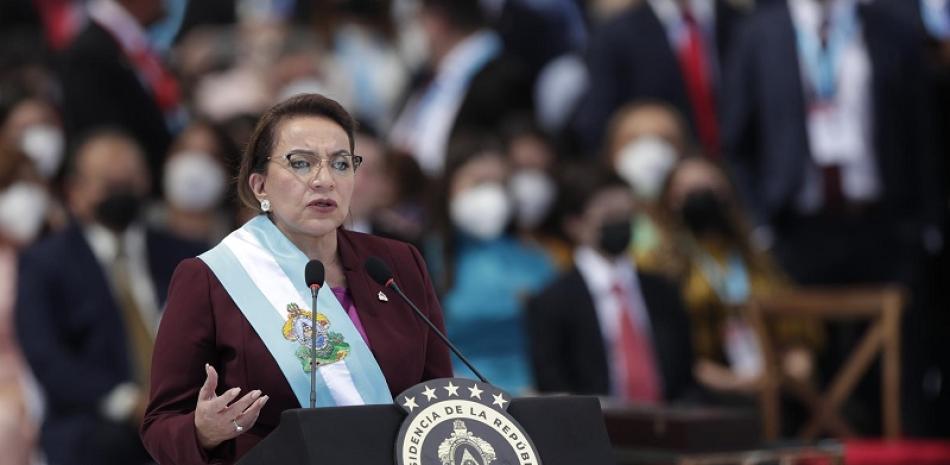 La presidenta hondureña, Xiomara Castro. EFE