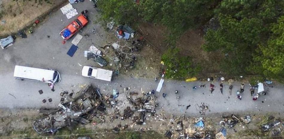 Mortal accidente de migrantes en Panamá. Mauricio Valenzuela/ AFP