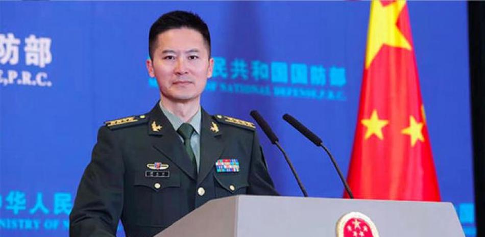Portavoz del Ministerio de Defensa de China, Tan Kefei/ Fuente externa