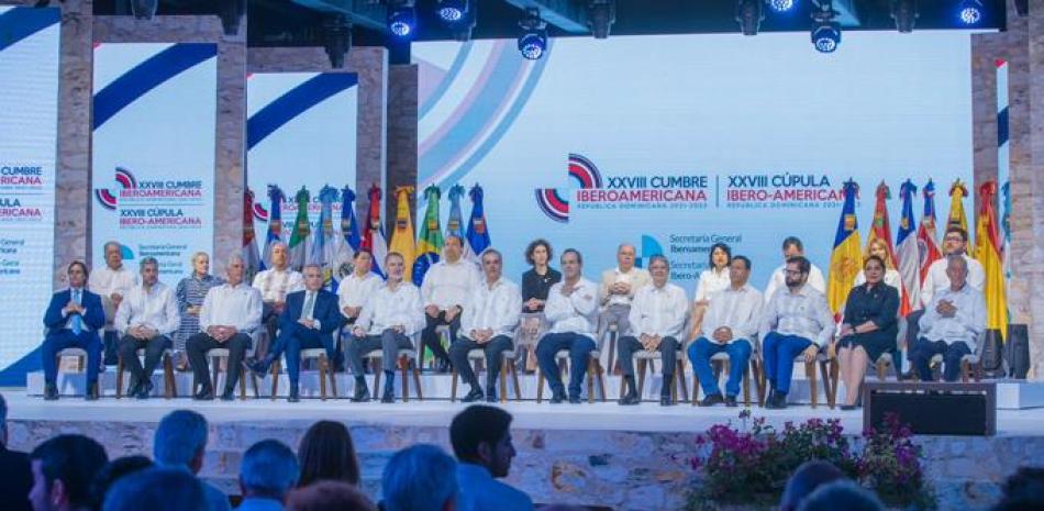Acto de inauguración de la XXVIII Cumbre Iberoamericana de Jefa y Jefes de Estado y Gobierno. Foto: Twitter / Presidencia de la República Dominicana