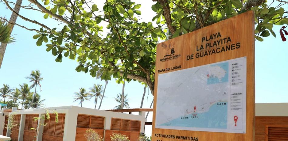 Reconstrucción de dos plazas para vendedores en playa Guayacanes, en San Pedro de Macorís. Fuente externa.