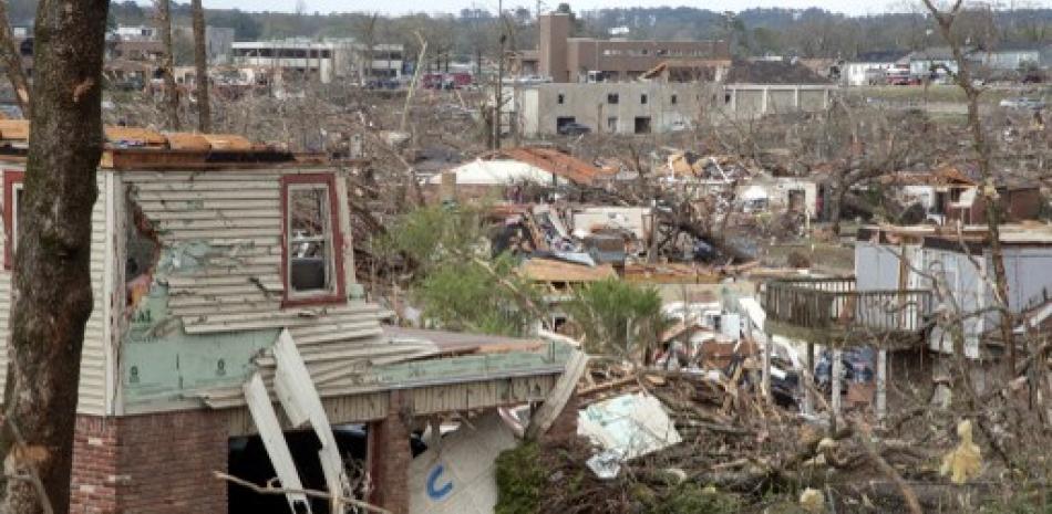 Devastación en EEUU por tornados. AFP