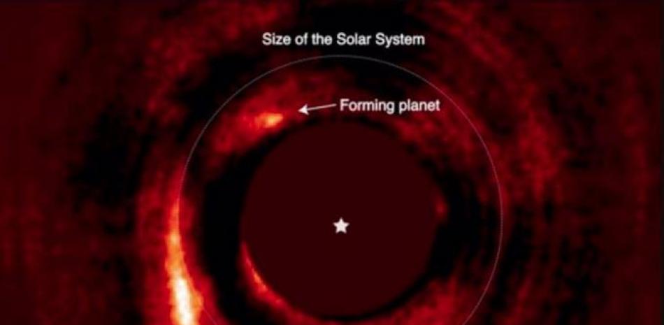 Imagen que confirma un mundo en formación en el sistema HD 169142 - IAIN HAMMOND, MONASH UNIVERSITY/ESO
