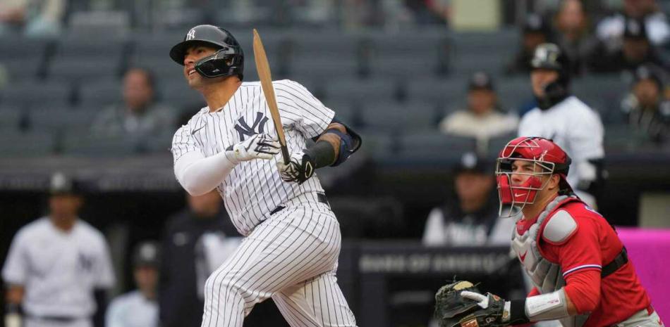 Gleyber Torres tuvo tarde de tres hits en victoria de Yankees. AP