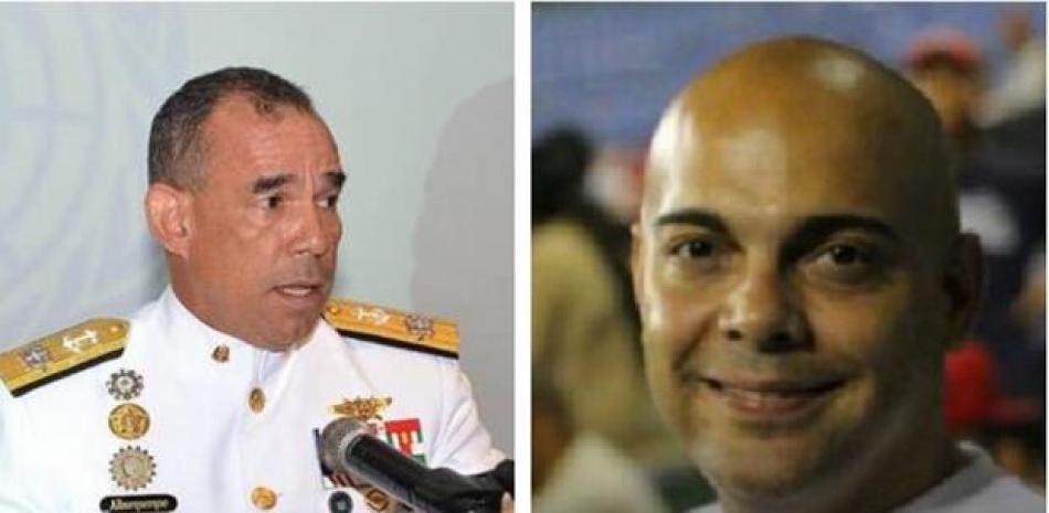 El vicealmirante Félix Albuquerque y el fenecido Manuel Duncan. Fuente externa