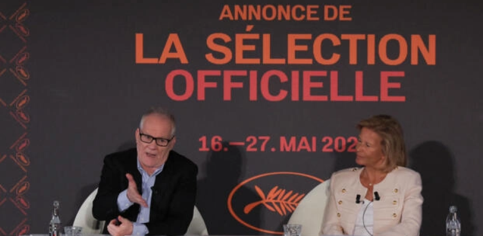 El delegado general y la presidenta del Festival de Cannes, Thierry Frémaux y Iris Knobloch. AFP