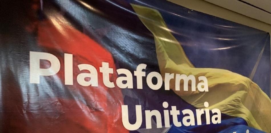 Bandera de la Plataforma Unitaria de Venezuela. Foto: Fuente externa