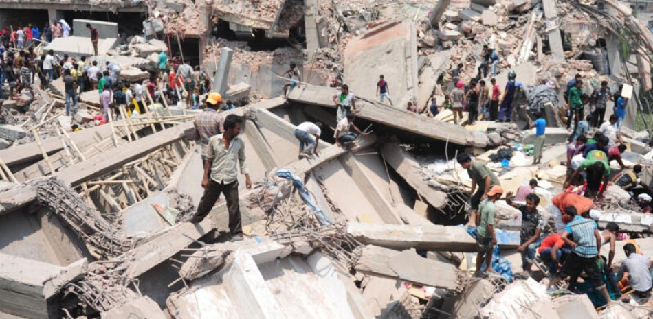 El 24 de abril de 2023 se derrumbó el edificio Rana Plaza en Savar, Bangladesh.