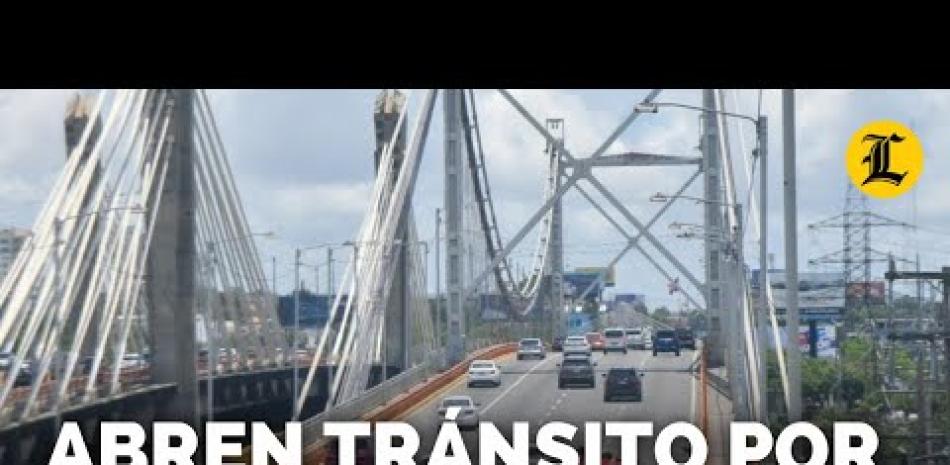 El Ministerio de Obras Públicas y Comunicación (MOPC) informó este domingo que el acceso al puente Juan Pablo Duarte está habilitado.