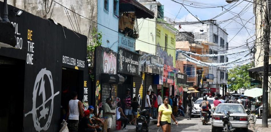 La popular calle 42 del sector Capotillo de la ciudad capital