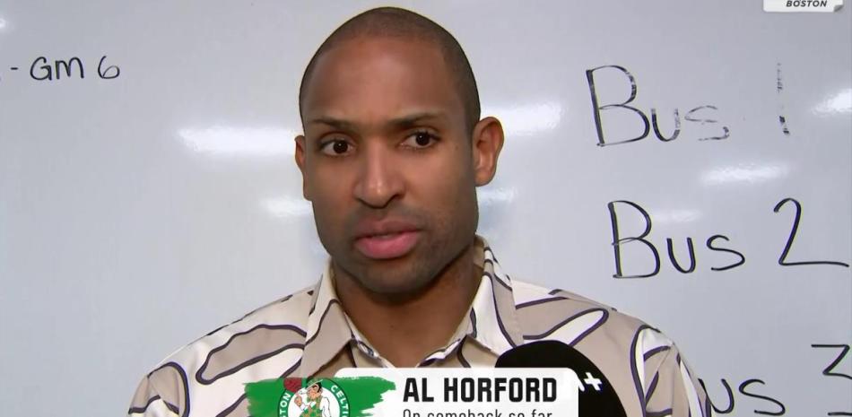 Al Horford es uno de los titulares y el más veterano de los Celtics de Boston.