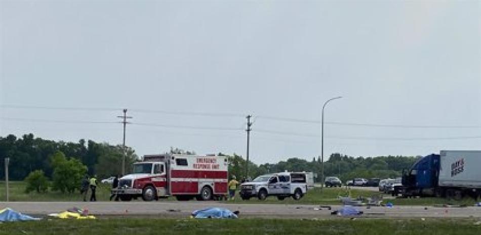 Accidente en Carberry, Manitoba (Canadá)