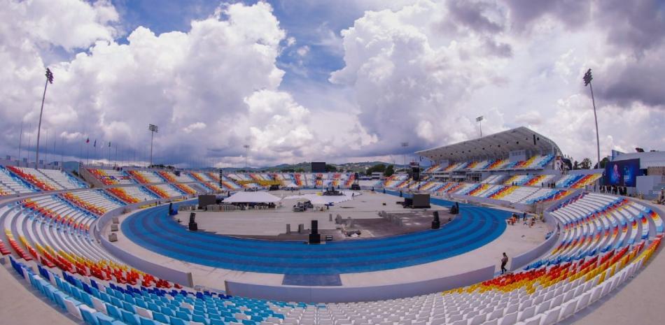 El estadio Jorge Mojica González que será sede de los Juegos Centroamericanos.