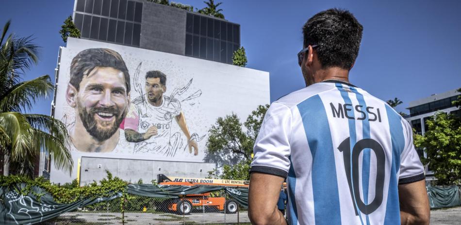 Muro de Messi en Miami