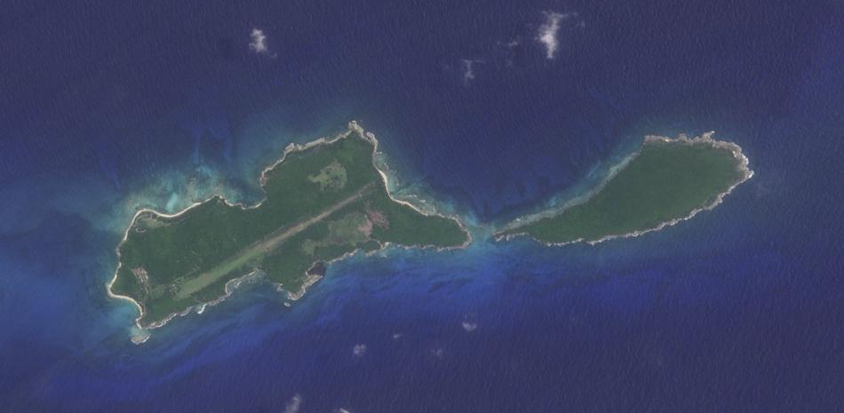 En esta imagen, proporcionada por Planet Labs PBC, se muestra el archipiélago de las Islas del Cisne, en Honduras, el 13 de julio de 2023.