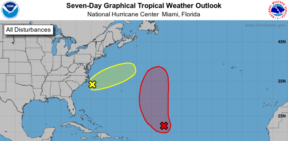 Depresión tropical en el Atlántico