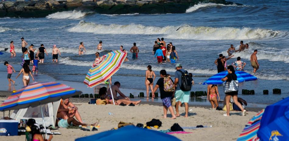 Foto de Rockaway Beach, en el sector Queens de la ciudad de Nueva York, el 19 de julio de 2022.