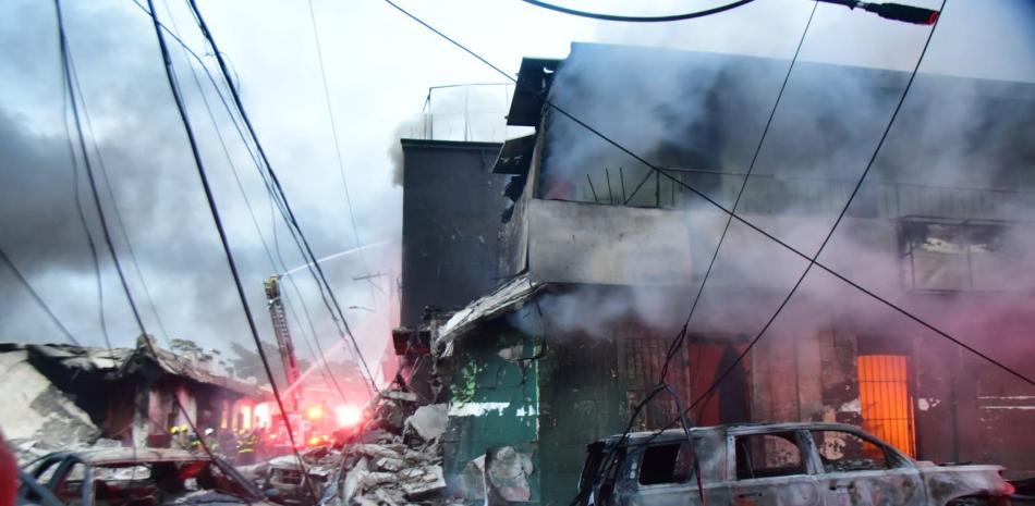 Zona de explosión en San Cristóbal