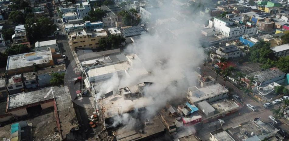 Lugar de la explosión en San Cristóbal Centro